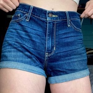 High Waisted Hollister Denim Shorts